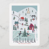 ファララフェスティバルウィンタークリスマスタウン/ヴィレッジ 箔シーズンカード (正面)