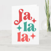 ファララフェスティバルホリデイタイポグラフィデザイン カード (正面)