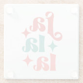 ファララフェスティバルホリデイタイポグラフィデザイン ガラスコースター (裏面)