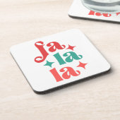 ファララフェスティバルホリデイタイポグラフィデザイン コースター (左側)