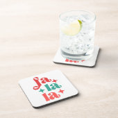 ファララフェスティバルホリデイタイポグラフィデザイン コースター (右側)