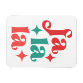 ファララフェスティバルホリデイタイポグラフィデザイン マグネット (横)