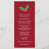 ファララフェスティバルホリークリスマス メニュー (正面)