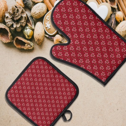 ファララフェスティバルホリークリスマス 鍋つかみ&鍋敷きセット