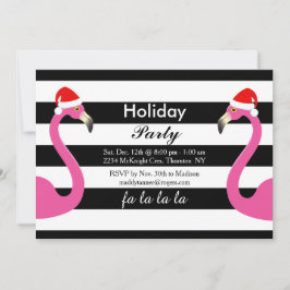 ファララフラミンゴホリデーパーティー招待状 招待状