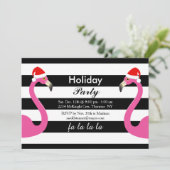 ファララフラミンゴホリデーパーティー招待状 招待状 (スタンド正面)