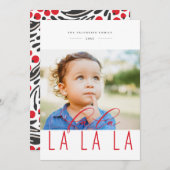 ファララベリーレはっきりしたッドホリデーフォトカード シーズンカード (正面/裏面)