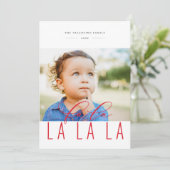 ファララベリーレはっきりしたッドホリデーフォトカード シーズンカード (スタンド正面)