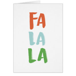 ファララホワイトグリーティングカード