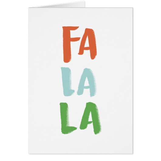 ファララホワイトグリーティングカード (正面)