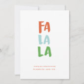 ファララホワイトホリデーカード シーズンカード (正面)