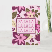 ファララボタニカルモダンフローラクリスマス シーズンカード (正面)