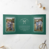 ファララボー ヴィンテージ シート ミュージック フォト クリスマス 三つ折りクリスマスカード (内部)