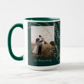 ファララマジカル金ゴールドクリスマスカロルソングフォト マグカップ (左)