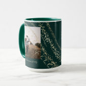 ファララマジカル金ゴールドクリスマスカロルソングフォト マグカップ (正面左)