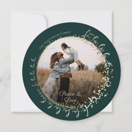 ファララマジカル金ゴールドクリスマスカロルソン1写真 シーズンカード (正面)