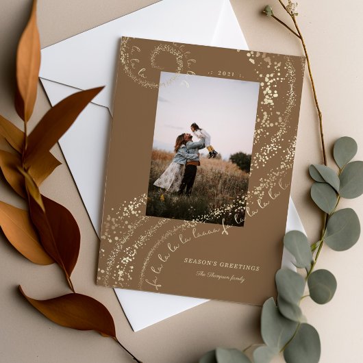 ファララマジカル金ゴールドクリスマスカロルソン1写真 シーズンカード