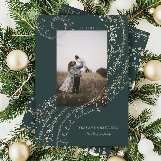 ファララマジカル金ゴールドクリスマスカロルソン1写真 シーズンカード