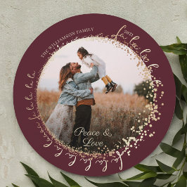 ファララマジカル金ゴールドクリスマスカロルソン1写真 シーズンカード