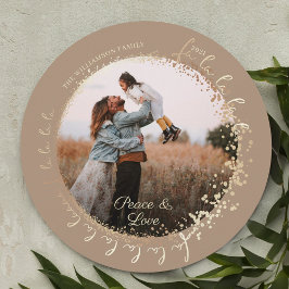 ファララマジカル金ゴールドクリスマスカロルソン1写真 シーズンカード