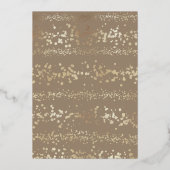 ファララマジカル金ゴールドクリスマスカロルソン1写真 箔シーズンカード (裏面)