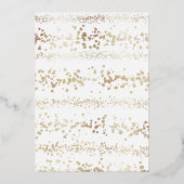 ファララマジカル金ゴールドクリスマスカロルソン1写真 箔シーズンカード (裏面)