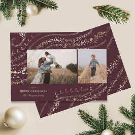 ファララマジカル金ゴールドクリスマスカロル2枚の写真 シーズンカード