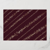 ファララマジカル金ゴールドクリスマスカロル2枚の写真 箔シーズンカード (裏面)