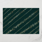 ファララマジカル金ゴールドクリスマスカロル2枚の写真 箔シーズンカード (裏面)