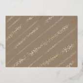 ファララマジカル金ゴールドクリスマスカロル2枚の写真 箔シーズンカード (裏面)