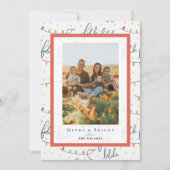 ファラララのクリスマスイルミネーション ホリデー フォト カード (正面)