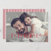 ファラララクリスマスカードフラットホリデーカード シーズンカード (正面/裏面)