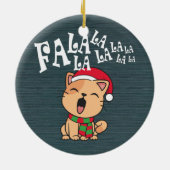 ファラララクリスマスキャットの歌 |オーナメント セラミックオーナメント (裏面)