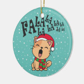ファラララクリスマスキャットの歌 |オーナメント セラミックオーナメント (左)