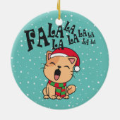 ファラララクリスマスキャットの歌 |オーナメント セラミックオーナメント (裏面)