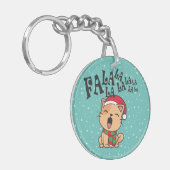 ファラララクリスマスキャットの歌 |キーチェーン キーホルダー (正面左)