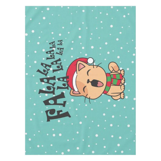 ファラララクリスマスキャットの歌 |テーブルクロス テーブルクロス (正面)