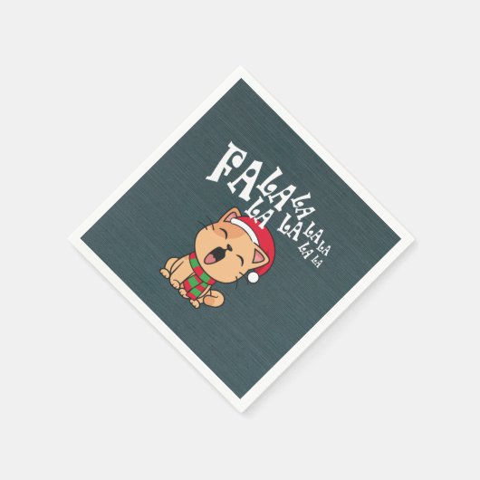 ファラララクリスマスキャットの歌 |ナプキン スタンダードカクテルナプキン (角)