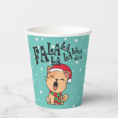 ファラララクリスマスキャットの歌 |紙カップ 紙コップ (正面)