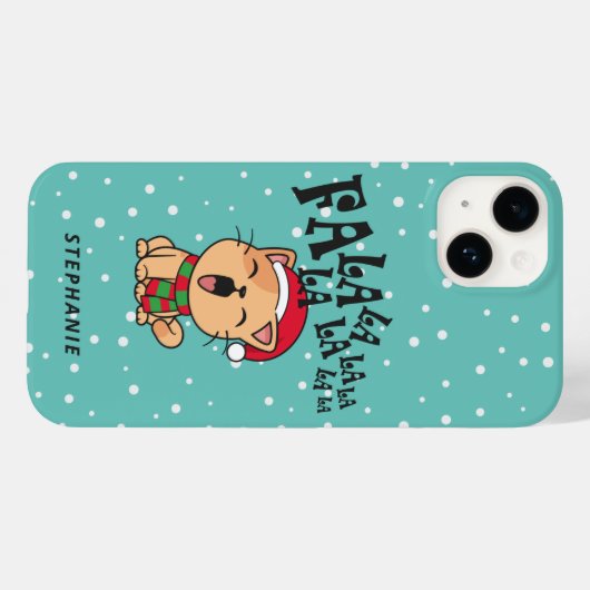 ファラララクリスマスキャットの歌 |電話ケース Case-Mate iPhoneケース (裏面 (横))
