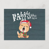 ファラララクリスマスドッグソング |はがき ポストカード (正面)