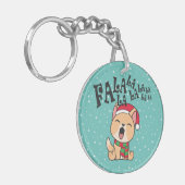 ファラララクリスマスドッグソング |キーチェーン キーホルダー (正面左)