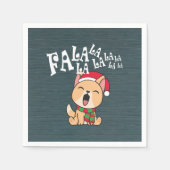 ファラララクリスマスドッグソング |ナプキン スタンダードカクテルナプキン (正面)