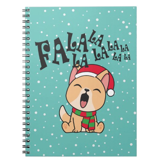 ファラララクリスマスドッグソング |ノートブック ノートブック (正面)