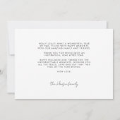 ファラララグルービーウェーブータイポグラフィレッドクリスマス シーズンカード (裏面)