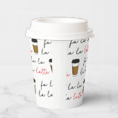 ファラララテクリスマスコーヒーイラストレーション 紙コップ (右)