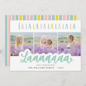 ファラララパステルフォトク数々のリスマスカード シーズンカード (正面/裏面)