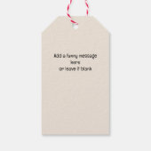 ファラララブラドールドッグクリスマスファーリー ギフトタグ (裏面)