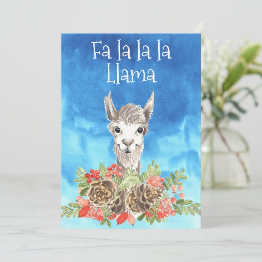 ファラララマかわいいクリスマス シーズンカード (スタンド正面)