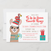 ファラララマのお気に入りのプレゼント交換 招待状 (正面)